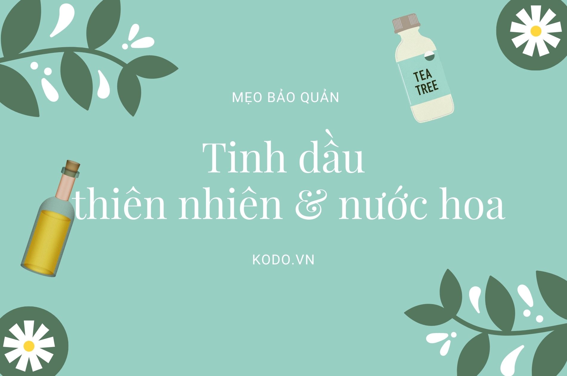 Bảo quản tinh dầu thiên nhiên