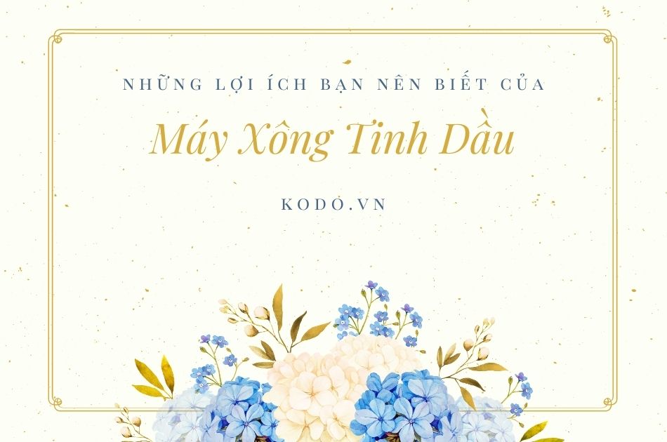 Những lợi ích của máy xông tinh dầu bạn nên biết